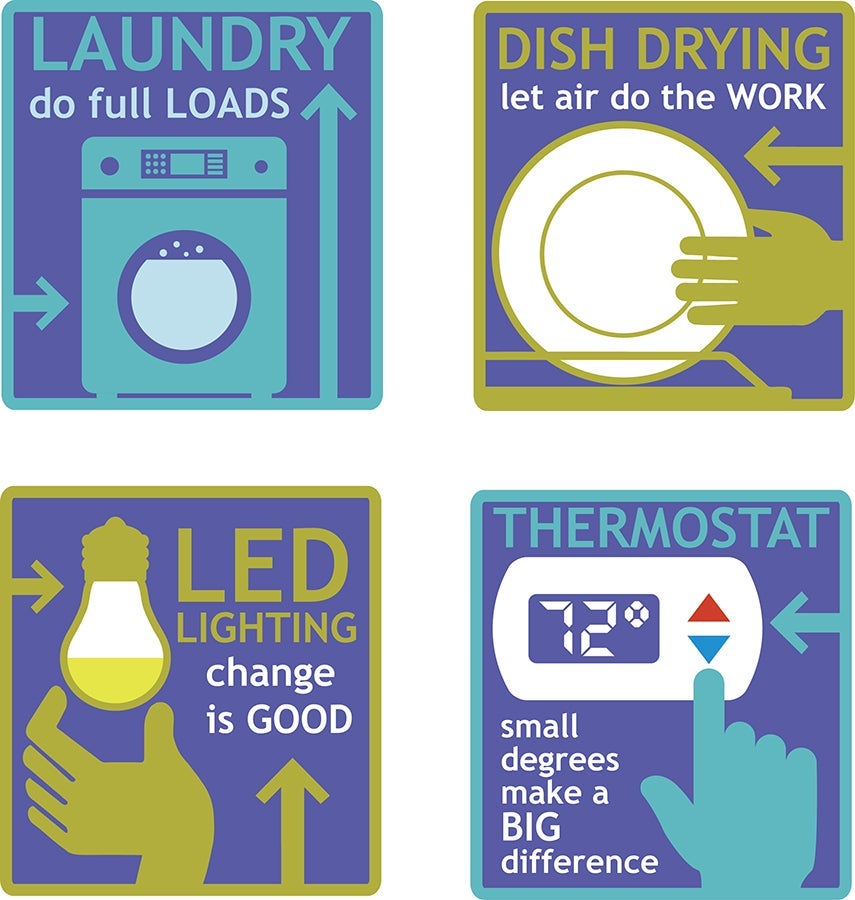energy saving graphic