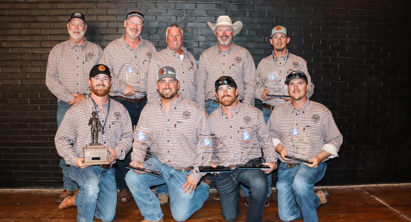 SSEMC's competing linemen pose with their awards from the Georgia Lineman's Rodeo.