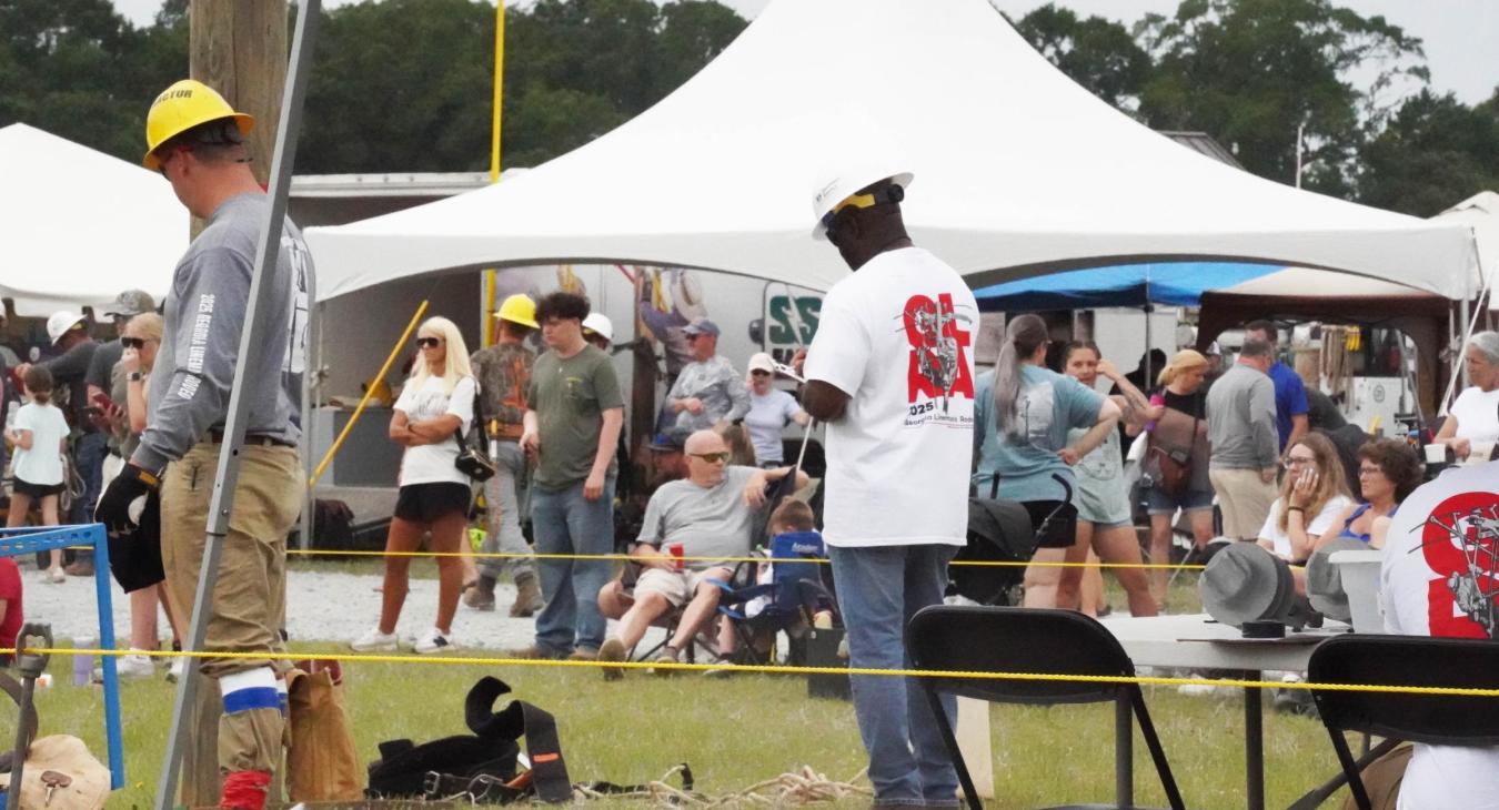 Many SSEMC staff assisted in judging the events for the Georgia Lineman’s Rodeo.