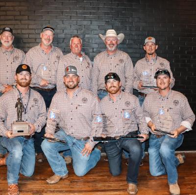 SSEMC's competing linemen pose with their awards from the Georgia Lineman's Rodeo.